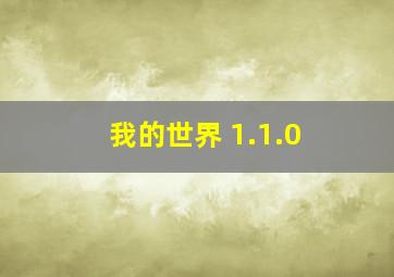 我的世界 1.1.0